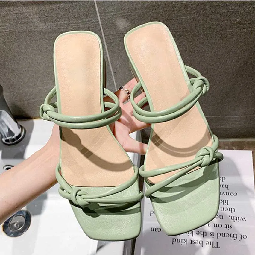 Г., новые летние женские сандалии на квадратном каблуке шлепанцы пляжные сандалии Женская Повседневная Уличная обувь