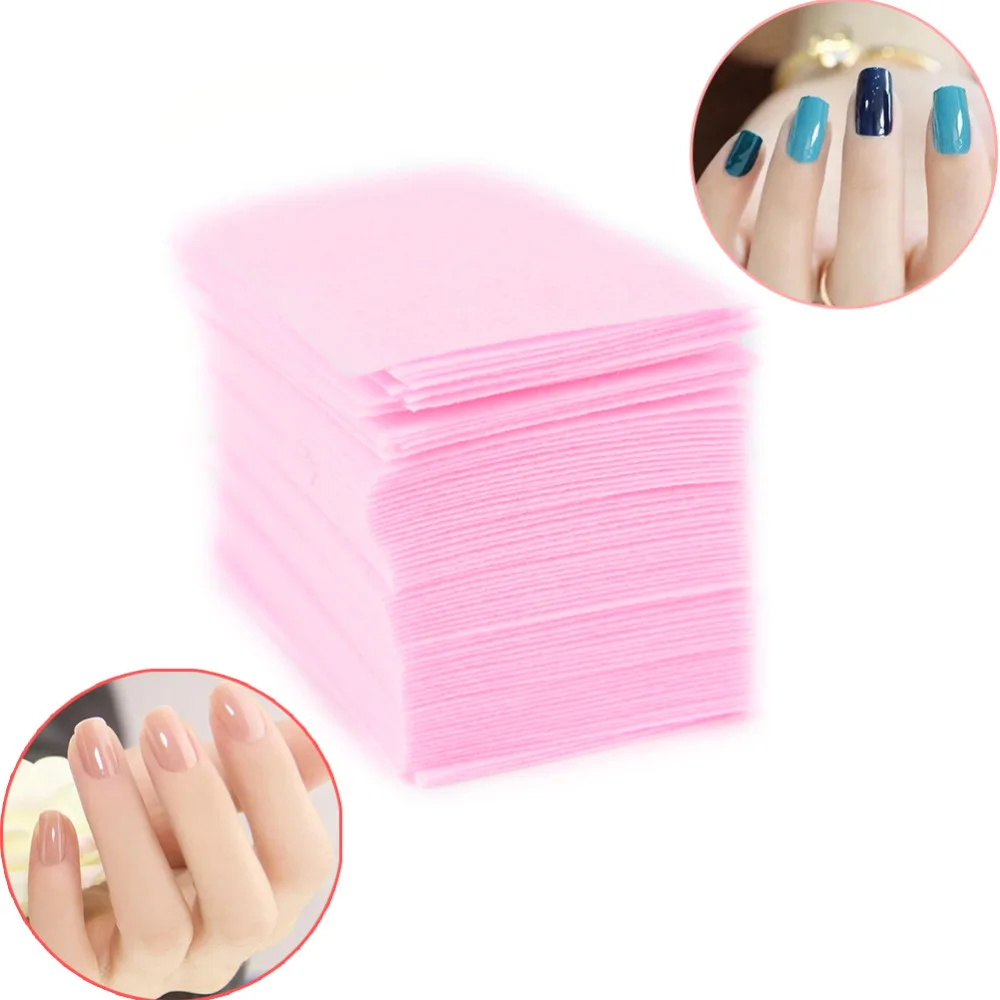 Lint Free Wipes Napkins Manicure Remove Nails Varnish Cotton Pads Nail