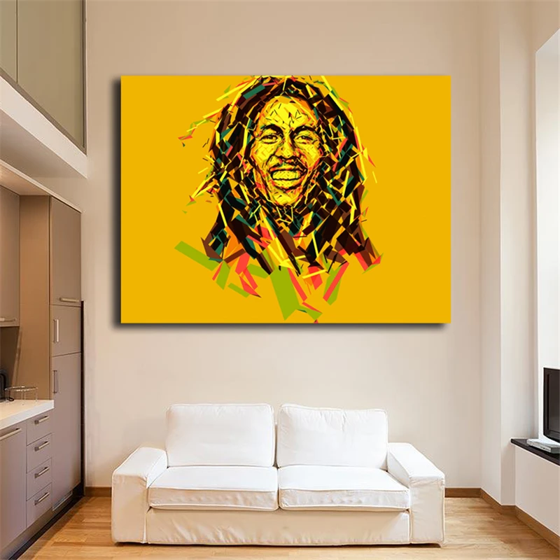 Us 5 64 6 Off Reggae Singer Bob Marley Hd Wallpapers Wall Art Canvas Poster And Print Canvas Painting Decorative Picture Bedroom Home Decor Hd In