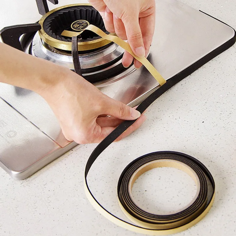 

2PCS Gas Stove Slit Strip Antifouling Dustproof and Waterproof Seal Soundproof Multipurpose Kitchen Sealing Strip