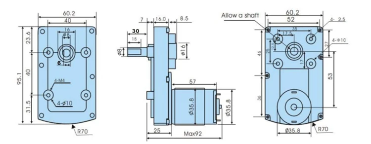 High Torque Servo DC12-24V 380kg.cm 360 Degree Non-Contact Magnetically Encoded Servo ASME-MRB