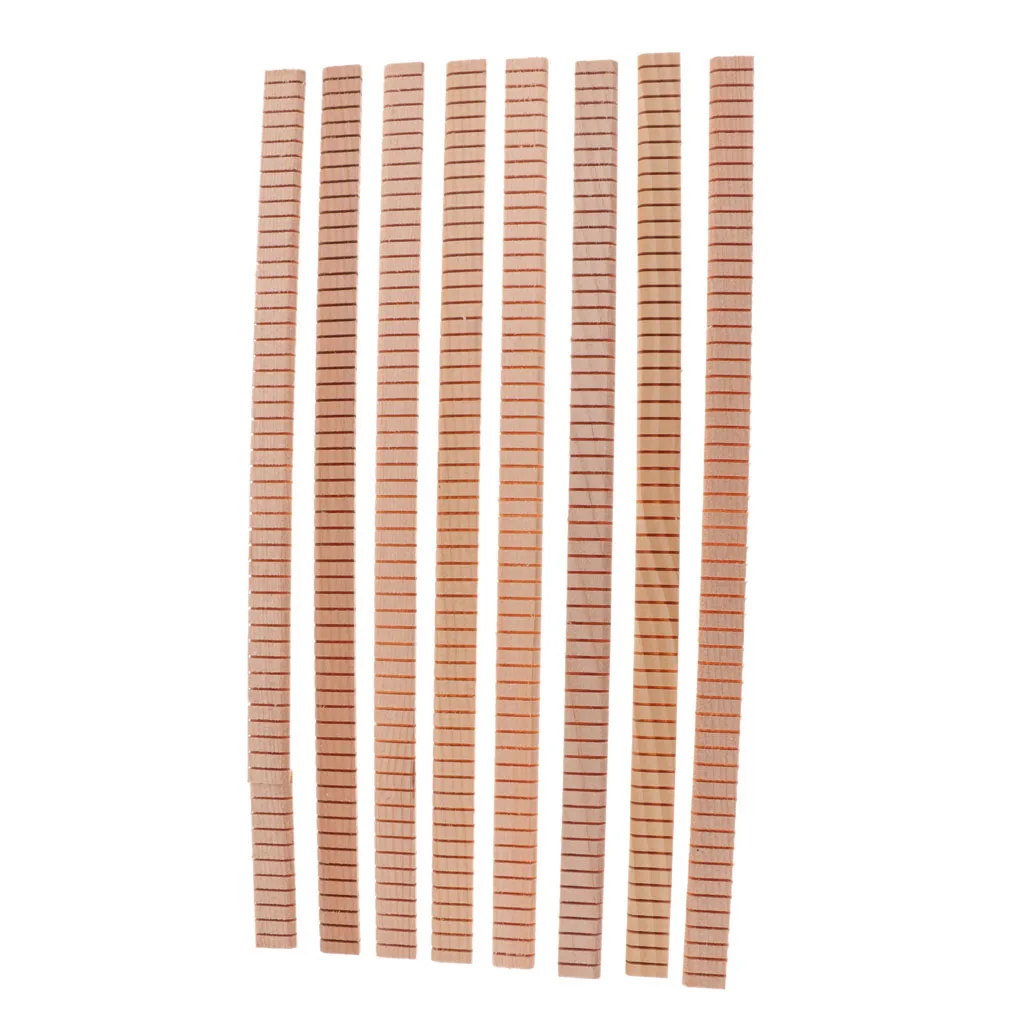 8x Exquisite Wooden Guitar Strip Edge Guitar Trim Inlay DIY Luthiers Tools Guitar Replacement Accessories