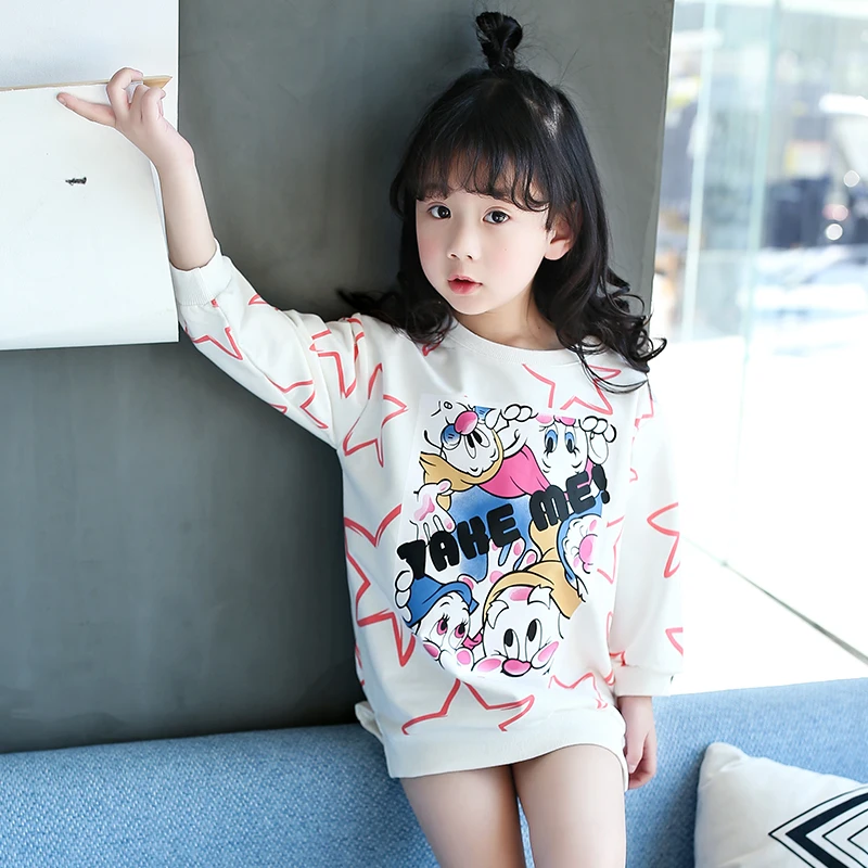 

5 6 7 8 9 10 11 12 13 14 Years Teenagers Baby Girl T Shirt Long Sleeve 2017 Spring New School Uniforms Girls Teens Kids Clothes