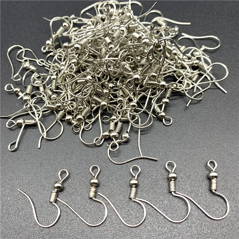 100pcs 20x17mm Earring Findings Earrings Clasps Hooks Fittings DIY Jewelry Making Alloy Hook Drop earrings Accessories 