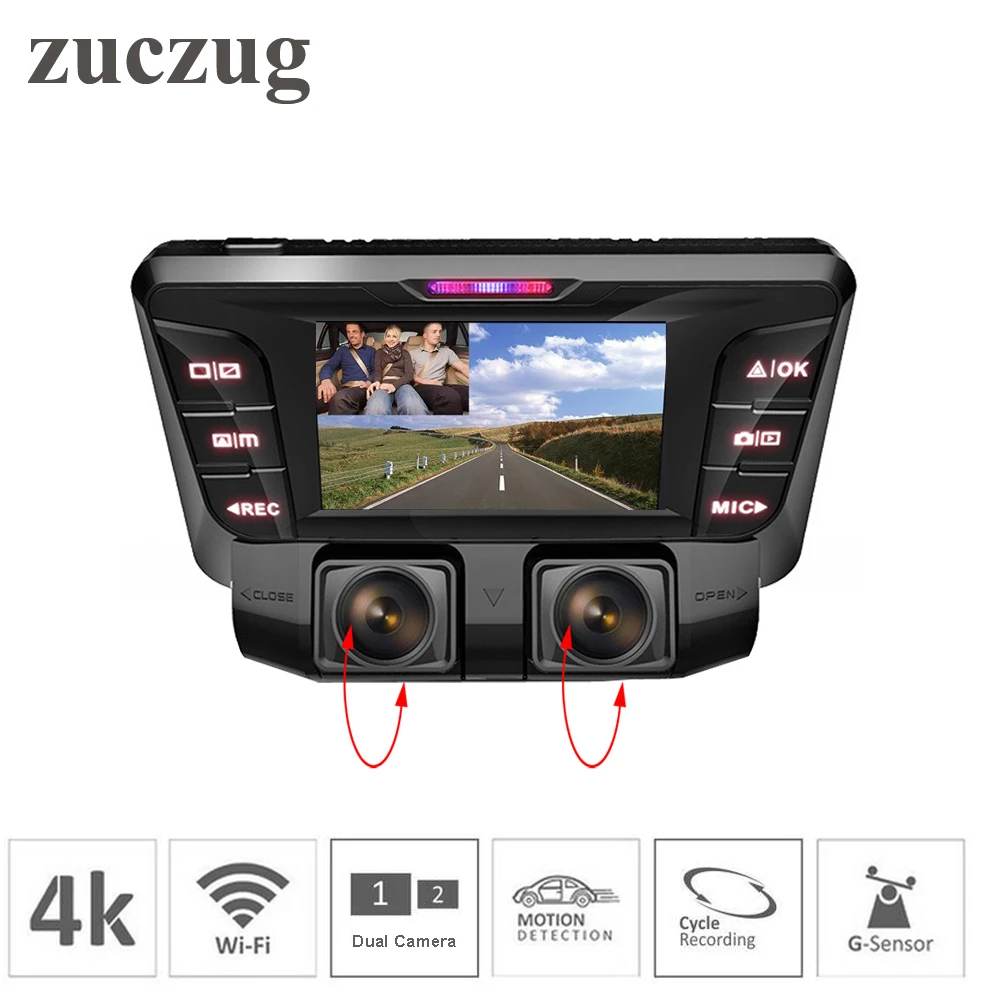 4K Dash Cam hidden Wifi Car DVR Camera dual lens Dual Full 1080P for inside and outside car SONY IMX323 Car DVR Video Recorder цена 4K Dash Cam hidden Wifi Car DVR Camera dual lens Dual Full 1080P for inside and outside car SONY IMX323 Car DVR Video Recorder цены онлайн