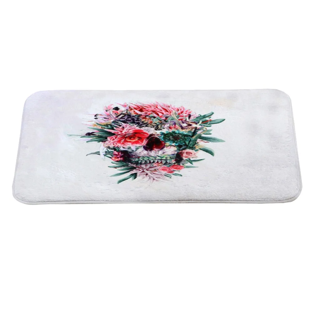 

1PC New silk flower Skeleton Flower Home Bedroom Front Door Anti-Skid Mats Carpet L706