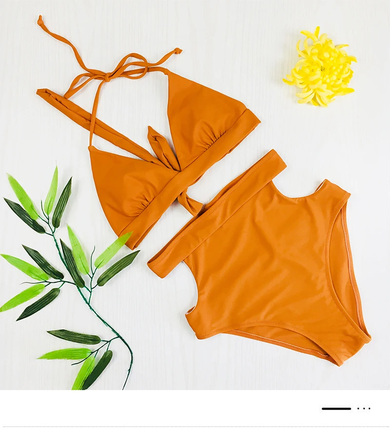 Belleziva Women Sexy Crisscross Plunge One Piece Swimwear Backless  (5)