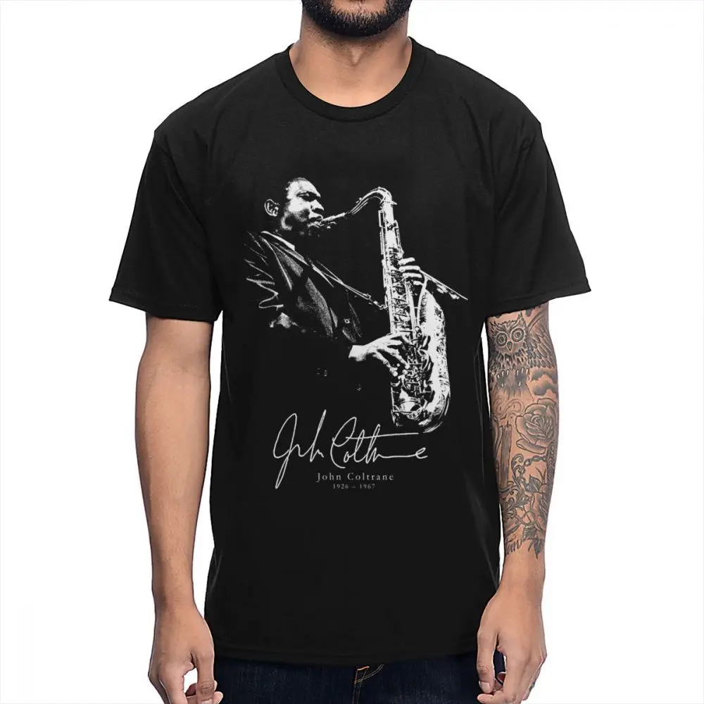 

American Jazz Saxophonist And Composer Sax Music John Coltrane T Shirt 100% Cotton Graphic Cotton Tee Shirt