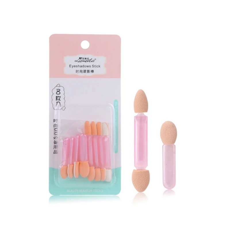 1set New Eye shadow Applicator Sponge Double Ended Make Up Supplies Portable Eye Shadow Brushes Random Color 1set New Eye shadow Applicator Sponge Double Ended Make Up Supplies Portable Eye Shadow Brushes Random Color