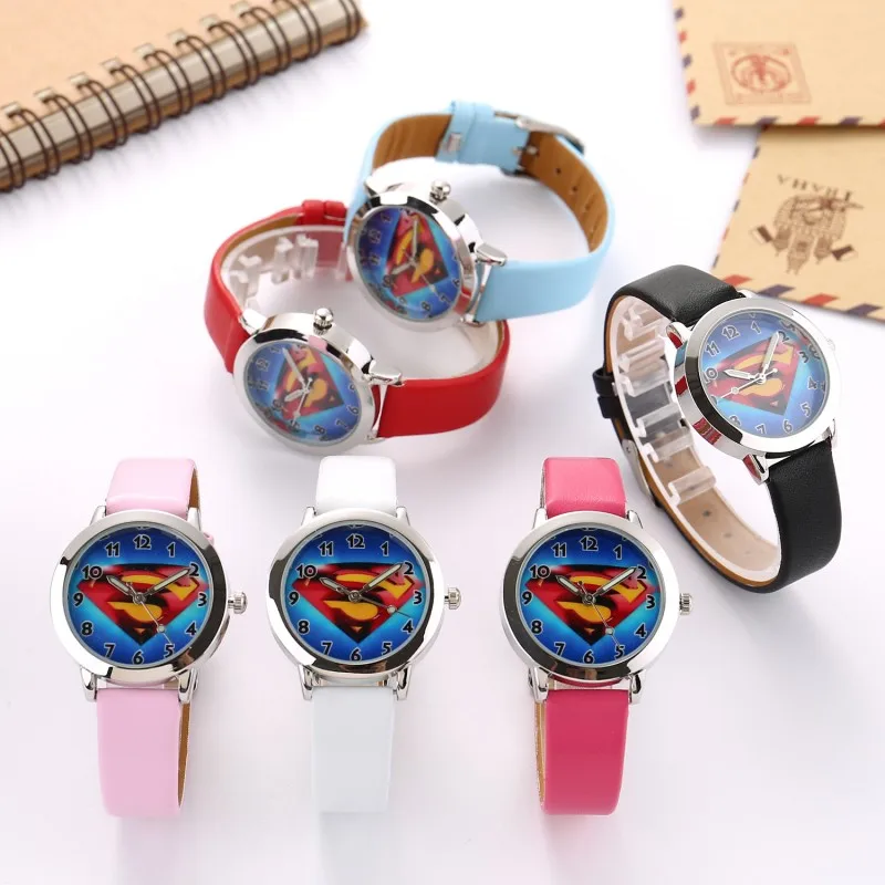 

Superman Children Watch Fashion Watches Quartz Wristwatches Waterproof Jelly Kids Clock boys girls Students Wristwatch Regarder