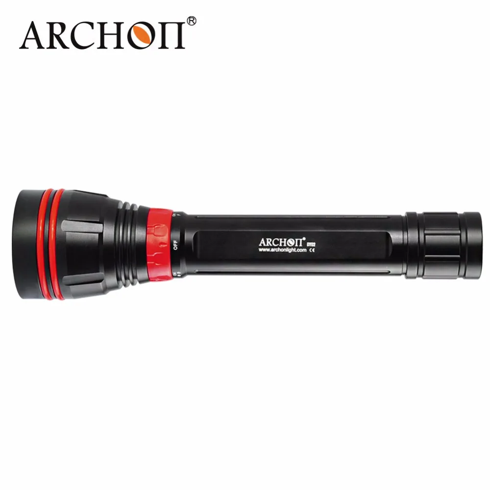  New ARCHON DY02 4000 lumens 6500k CREE XP-L LED Diving Flashlight Torch Light by 26650 Battery and  - 32698208023