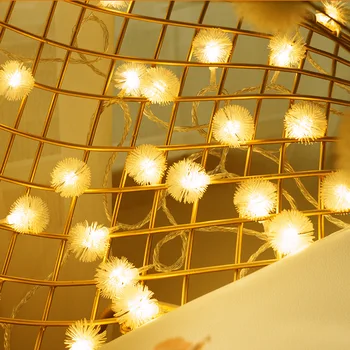 

Solar Led ball Light string Garland lamp Snow Flakes LED Fairy Light INS Style Christmas Decorative light for wedding Party