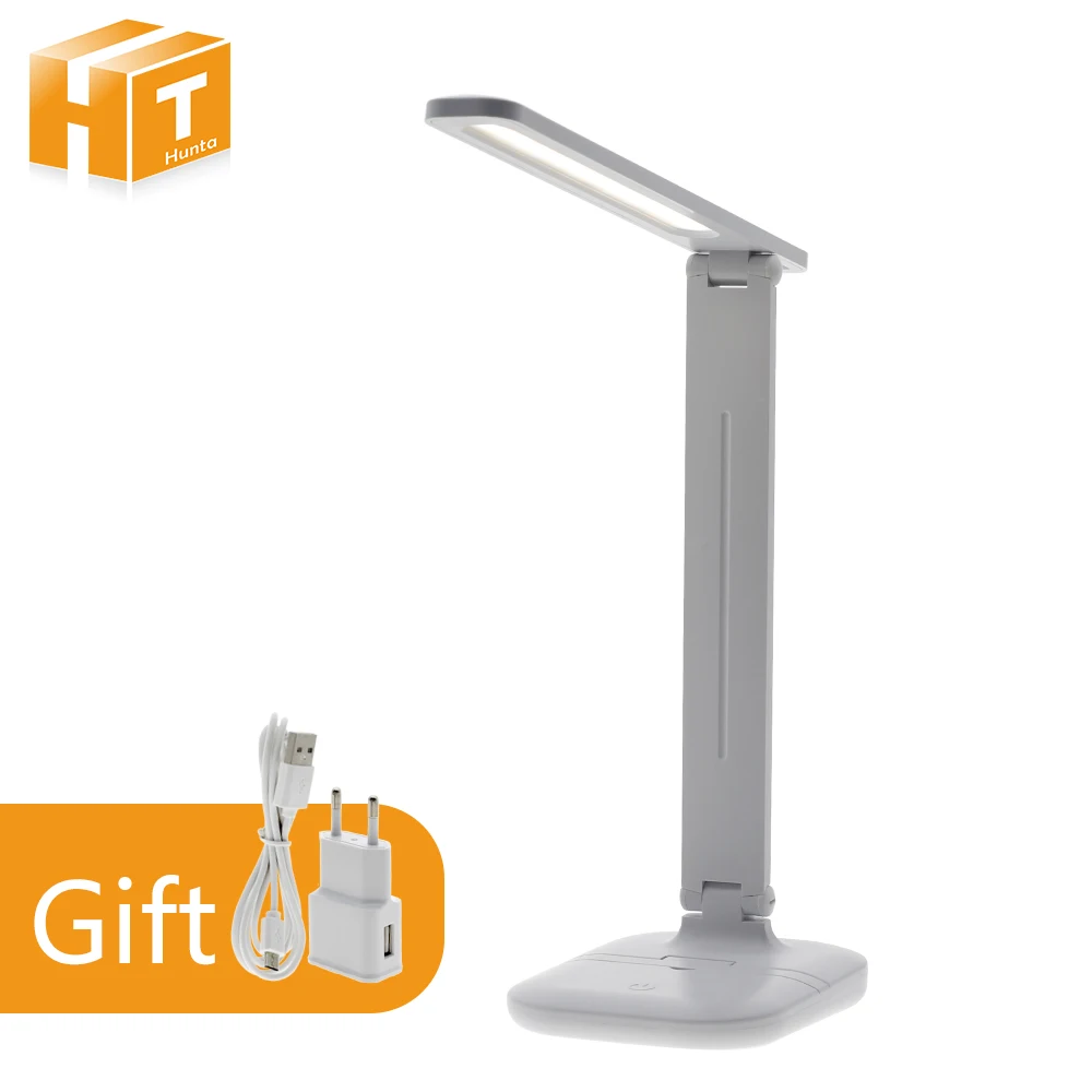  LED Desk Lamp Foldable Touch Dimmer Table Lamps USB Charging Eye Protection Reading Light with Mult