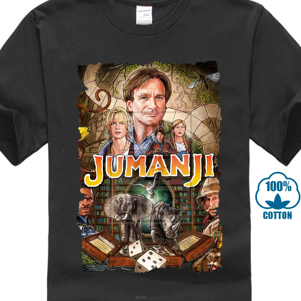

Jumanji Movie Mens Tee Shirt Men Streetwear 2019 Tshirt Gym King T Shirts 100% Cotton T-Shirt Plus Size Men