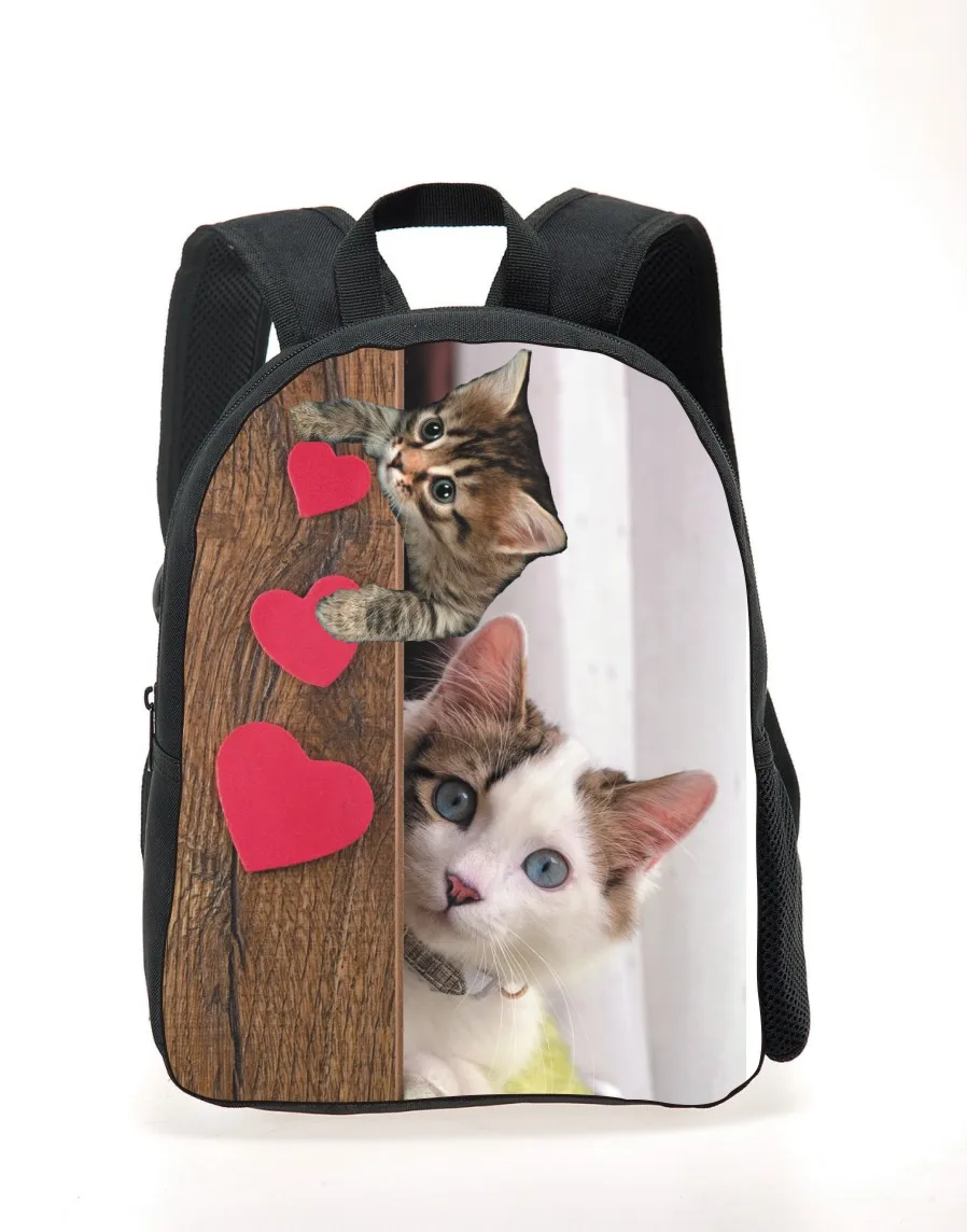 Cute Cat Dog Backpack Golden Retriever Children School Backpacks 3D Cartoon Animal Kids Small Mochila Chid