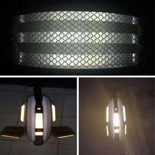 5cmx1m Reflective Strips Car Stickers Car-styling Motorcycle Decoration Automobiles Safety Warning Mark Tape