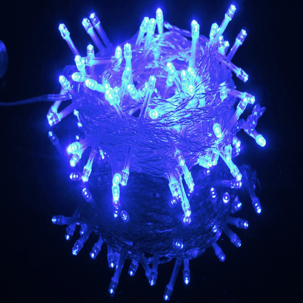 Проводные 10 м 100LED водонепроницаемые праздничные гирлянды для украшения дома