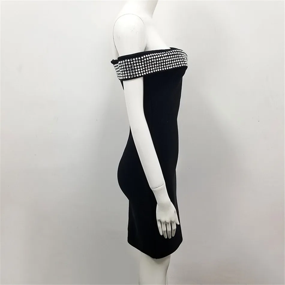 2019-New-Evening-Party-Dress-Bandage-Dress-Vestidos-Clothing-Celebrity-Sexy-Slash-Neck-Club-Black-Elegant (1)
