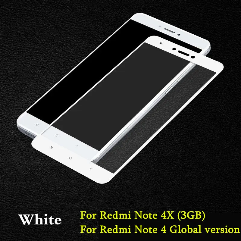 Закаленное стекло для Xiaomi Redmi Note 4 4X Pro Полное закаленное стекло Redmi Note 4 Pro Защита экрана для Redmi 4A 4X pro стекло - Цвет: Note 4X  White