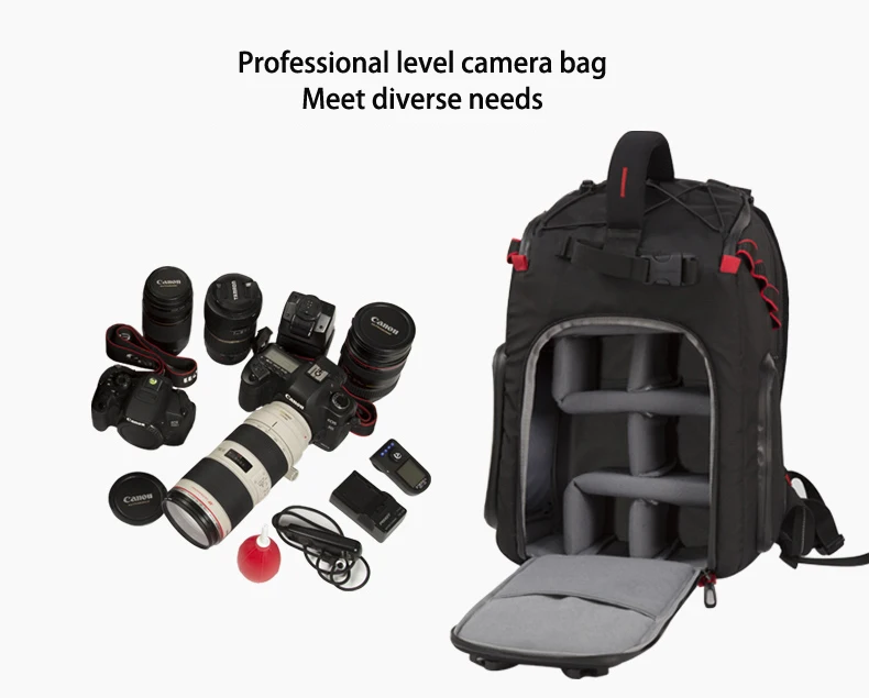 Jealiot SLR сумка, рюкзак сумка для фотоаппарата для фотоаппарата фотография рюкзак для фотоаппарата DSLR штатив фото цифровой дождевик объектив сумка 14 дюймов ноутбук ударопрочный водонепроницаемый
