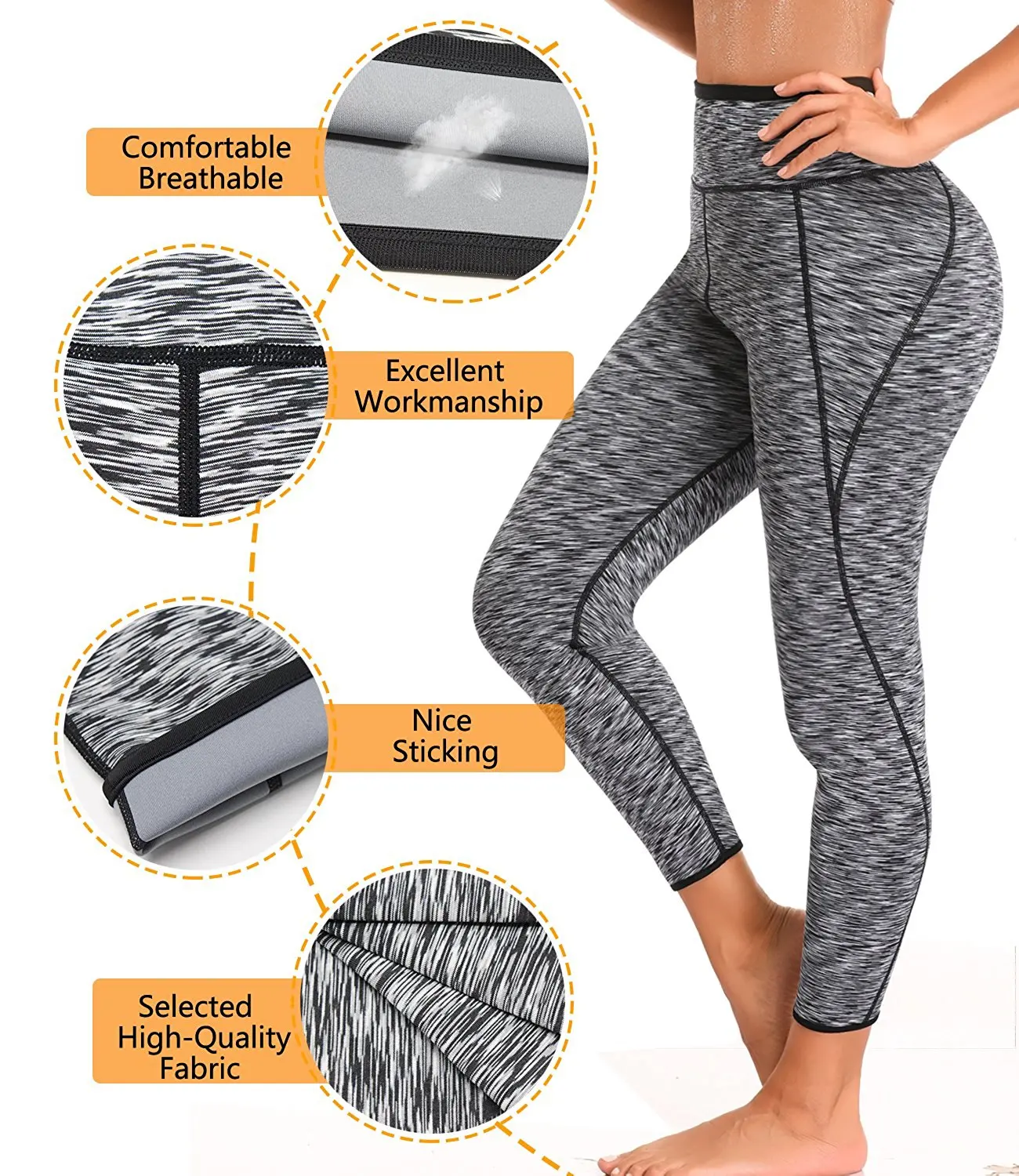 Najtaniej NINGMI najnowsze spodnie kobiety utrzymać ocieplenie potu Sauna neoprenu krótkie Legging kontrola majtki urządzenie do modelowania sylwetki gorset waist trainer odchudzanie Pant