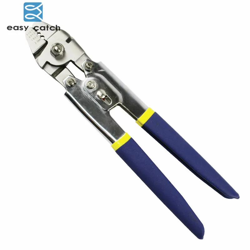 Easy Catch Stainless Steel 0.1-2.2mm Copper Tube Crimping Fishing Pliers Terminal Fishing Line Cutter Scissors Tool