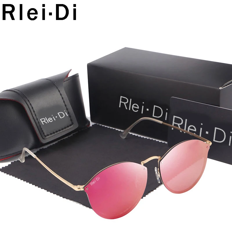 Fashion G15 Round Sunglasses Women Brand Designer 2019 Mirror Pink Sunglasses Ladies Sun Glasses For Women Female UV400