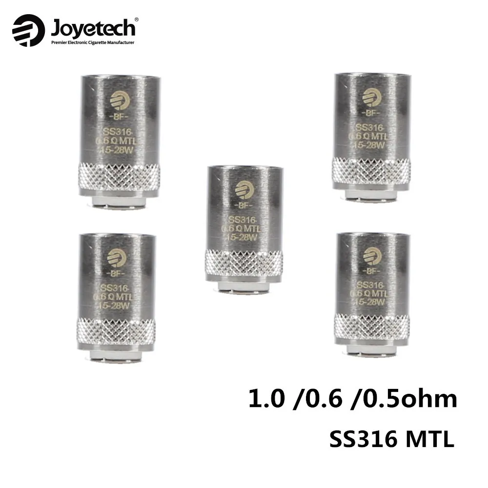 

5PCS Joyetech eGO AIO Coil Cubis BF SS316 Coils Head SS316L MTL 0.6ohm Replace for CUBIS eGO AIO Cuboid Mini Melo III Melo Tank