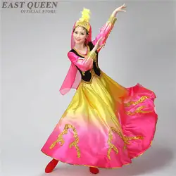 Китайская народная Танцы меньшинств традиционный Синьцзян-Характеристика Костюм Платье Квадратные танцевальные костюм женская одежда