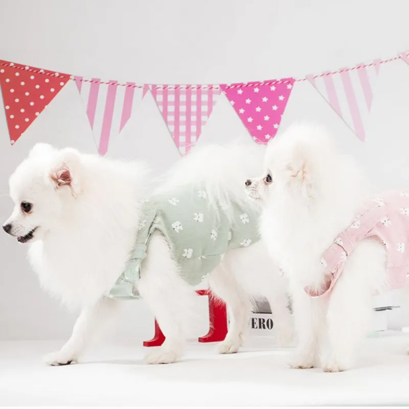 

Summer Pet Dog Clothes Sleeveless Sling Dog Dress For Small Dogs Clothing Spring Dress Skirt Pet Vest Chihuahua Yorkie