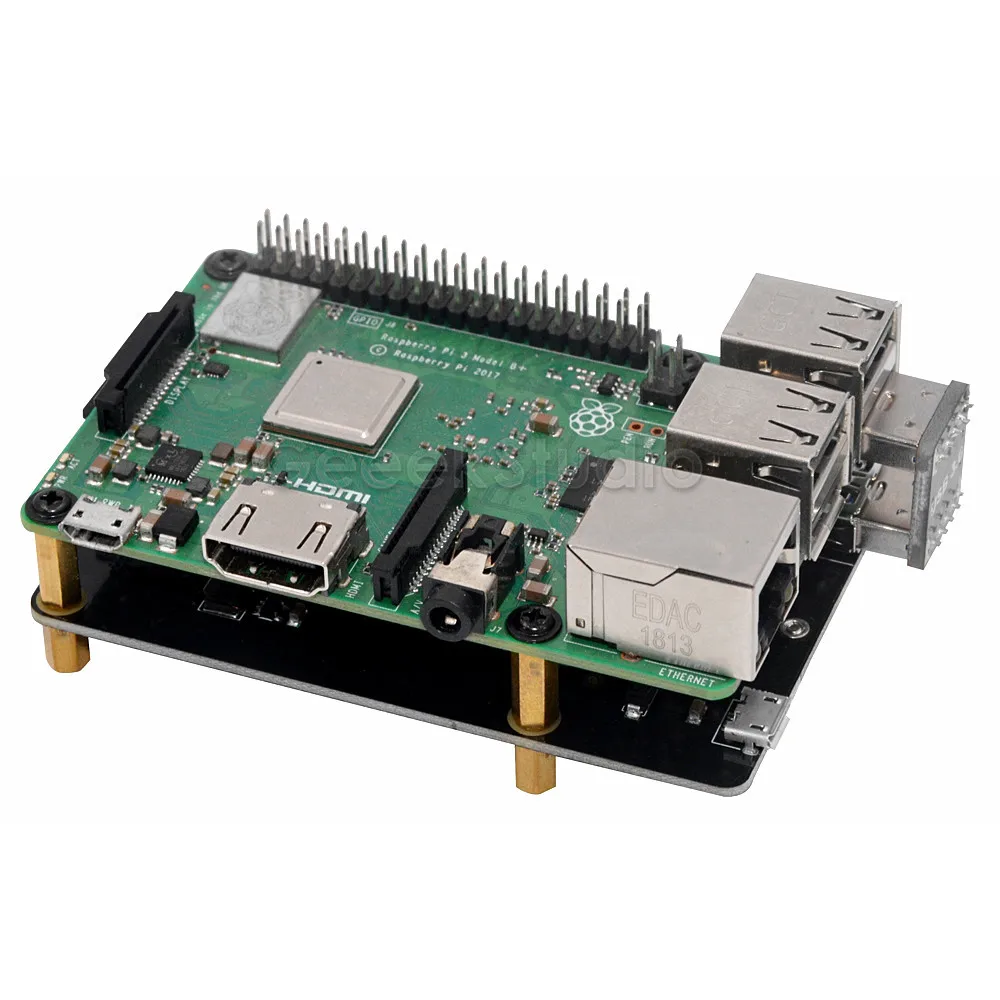  X860 M.2 NGFF SATA SSD Schild Lagerung Expansion Board mit USB 3.0 für Raspberry Pi 1 Modell B +/2 