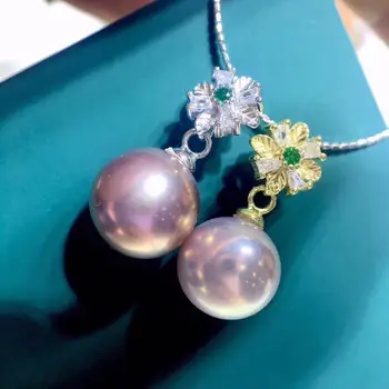 

Unique Design 925 Sterling Silver Pendant Component Findings Set Women's Parts for Oyster Edison Pearl Coral Jade Beads Stones