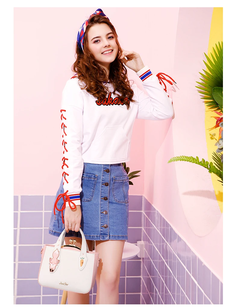 Just star women leather handbag 4