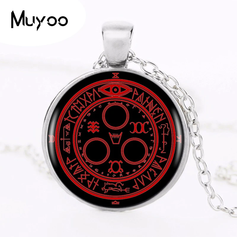 1pcs Handmade Vintage Round Black Pendant Necklace for Women Jewelry
