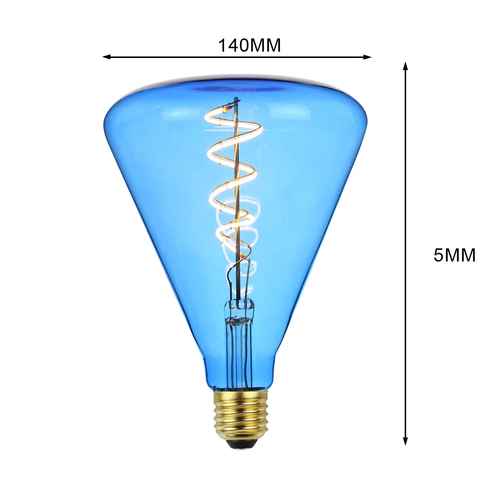 TIANFAN Edison ЛАМПЫ винтажная лампа-бутылка Светодиодная лампа спиральная нить 4 Вт 220/240 в E27 декоративная лампа накаливания