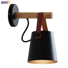 IWHD Nordic Simple Modern Wall Sconce Wrought Iron Belt LED Wall Light Fixtures Aisle Bedside Wall Lamp Home Indoor Lighting