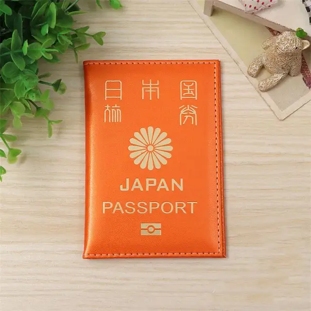 Hot Soft Leather Japan Passport Cover Women Passport Case Japanese