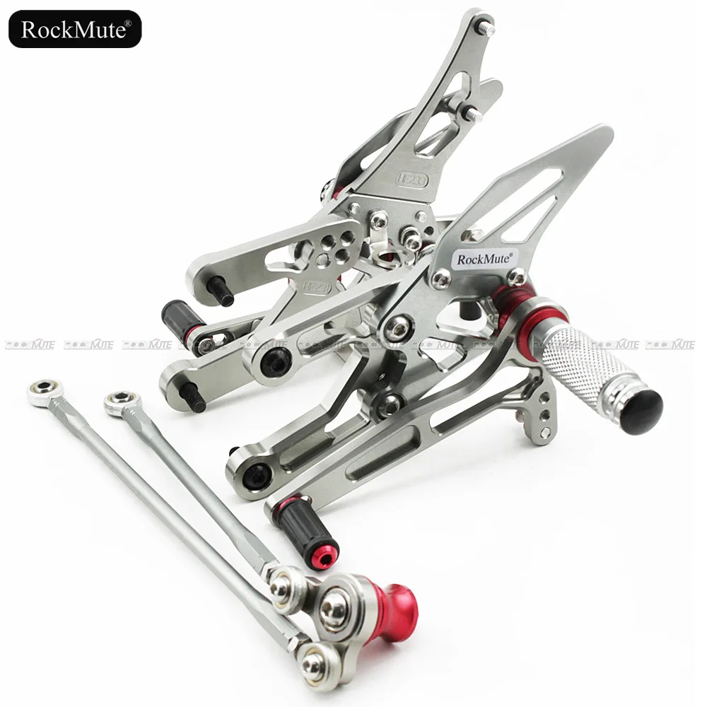 Подножки для мотоцикла для Honda CBR1000RR 2004-2007, CBR600RR 03-06 регулируемая подножка рычаг переключения передач тормозной педальные подложки для ног сзади комплект