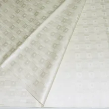 Африканский стиль молочно-белый Африканский Базен Riche Getzner ткань морская парча Дамасская Shadda кружевная ткань для мужчин ткань в 5 ярдов