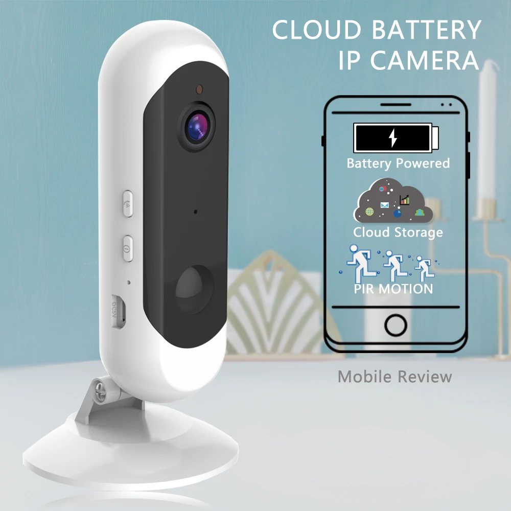 CTVMAN Security Camera For Home IP Cameras Wifi SD Card Battery HD 1080P IR Night Vision PIR