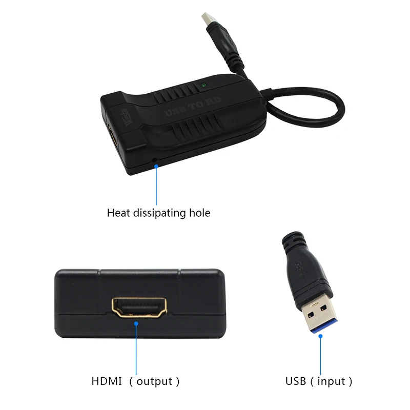USB концентратор к HDMI 3 0 HD 1080P видео кабель адаптер конвертер для ПК ноутбука HDTV