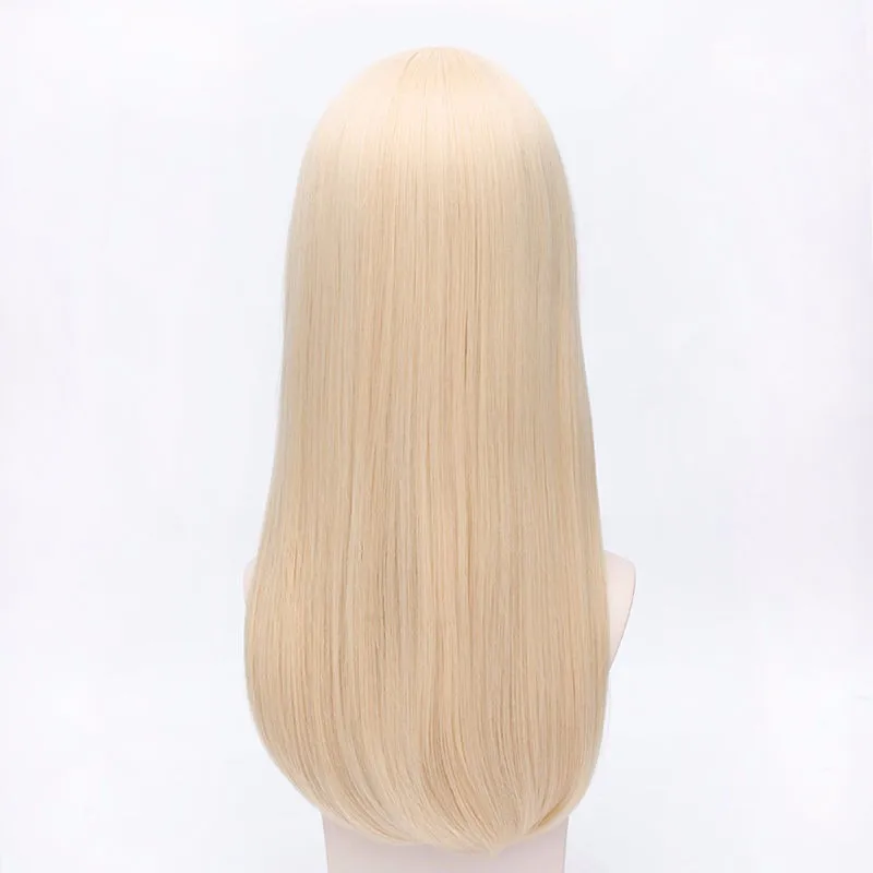 Haganai Касивадзаки Сена Косплэй парик костюма 50 см Свет Золотой прямо синтетический волос