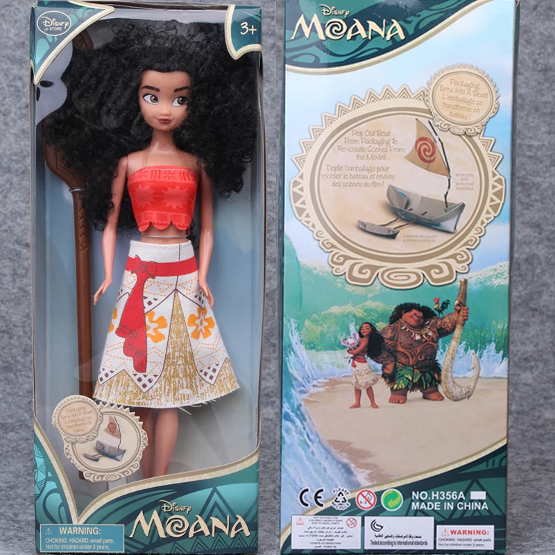 2017Moana Princess Action Figures Vaiana Doll maui font b Toys b font Moana Princess Plastic Doll