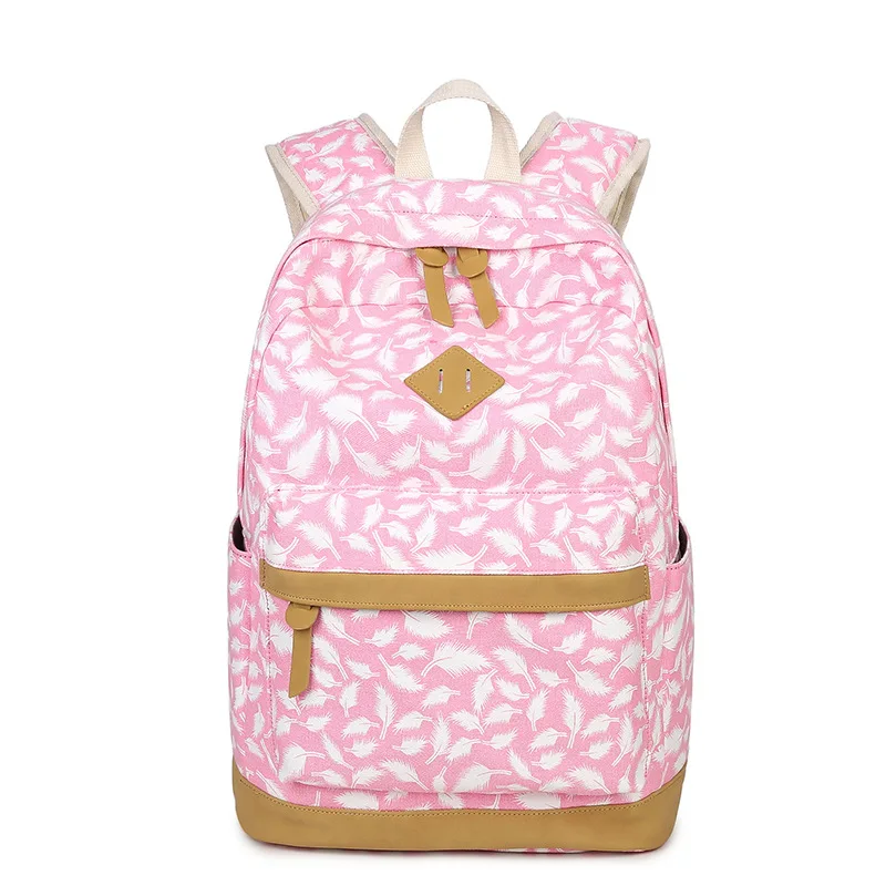 Women Vintage Cute Floral Style Girls Backpacks Flower Travel Rucksack
