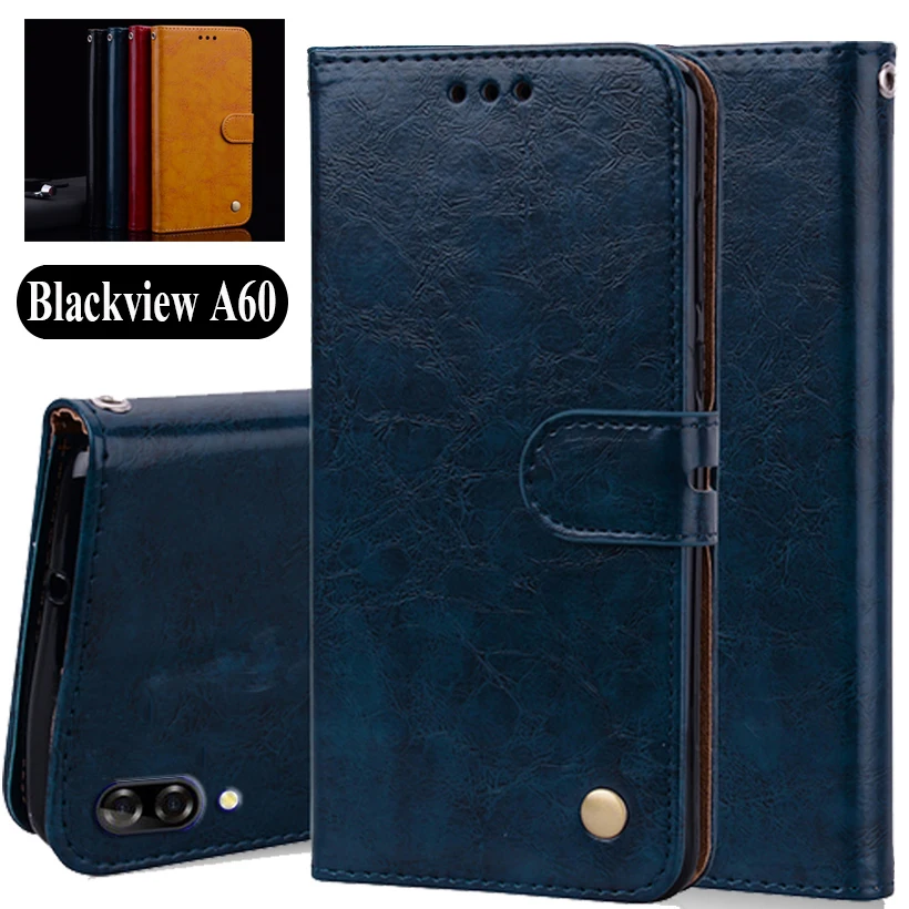 

Luxury PU Leather Slip-resistant Flip Wallet Case For Blackview A60 A60 Pro Cover Book Case 6" Cover Case Bag W01
