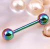 2017 New Year Hot 1 Pc Surgical Steel Tongue piercing 1.6*19*5MM Tongue ring Bars Tragus Cartilage Earring Body Jewelrys ► Photo 3/6