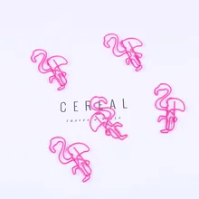 10 шт./лот красивый розовый Фламинго Закладка планировщик металлический зажим для бумаги закладки для книги файл Органайзер Канцтовары офисный школьный