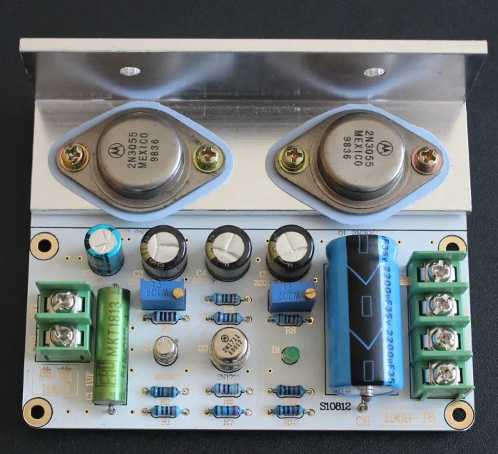 Наборы для творчества 1 шт. JLH 1969 класс А Плата усилителя высокого качества PCB MOT 2N3055 с радиаторами