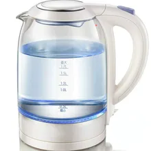 Электрический чайник с толстой стеклянной изоляцией, полностью автоматический контроль температуры