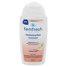 Women Health Femfresh gentle Intimate Wash Deodorising Triple Action protect against irritation, maintain a healthy pH-balance